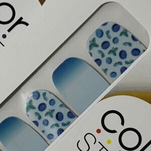 New Color Street “Berry Sweet” Blue Gradient Blueberry Nail Strips